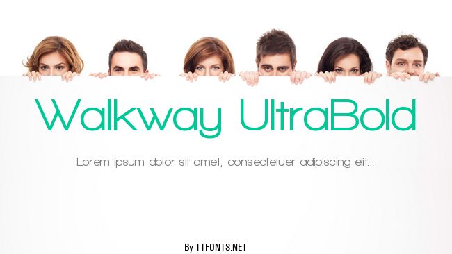 Walkway UltraBold example